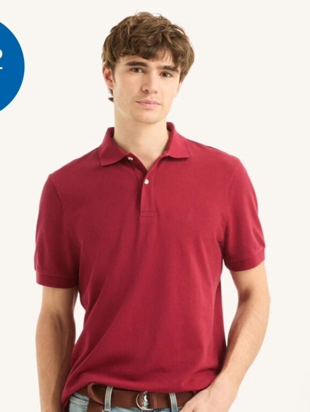 Nautica Mens classic fit deck polo